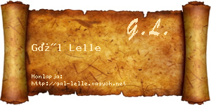 Gál Lelle névjegykártya