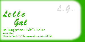 lelle gal business card